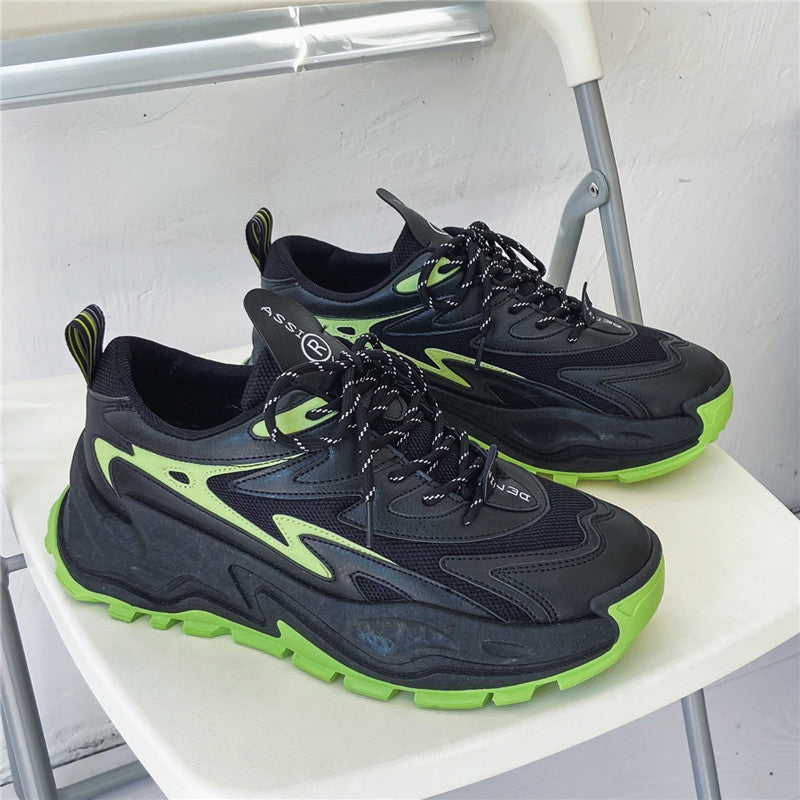 AurafitThick-soled Daddy Shoes Sports Low-top Outdoor Solid Colo