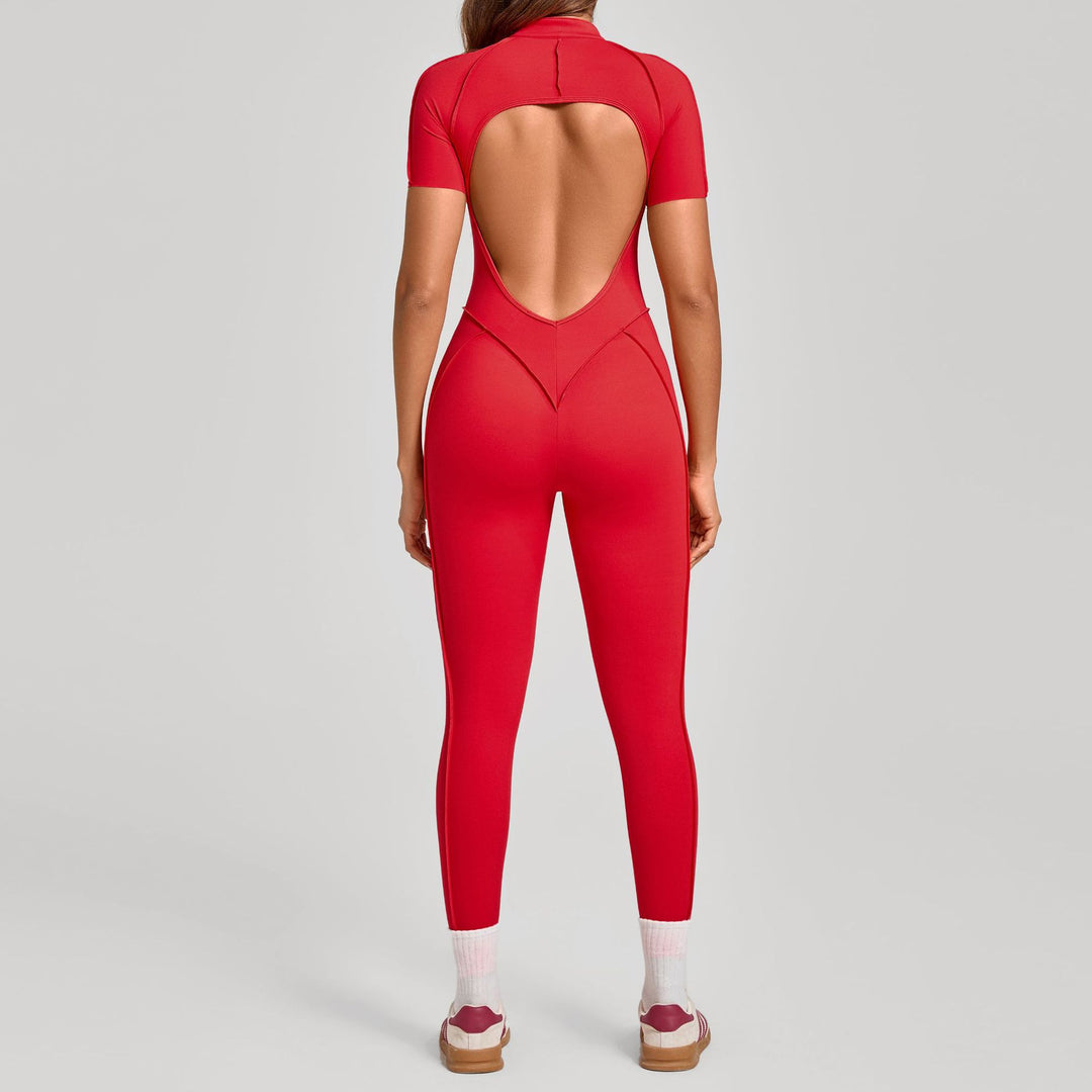 Aurafit Womens Butt Lifting Tummy Tucking Yoga Gym Jumpsuit