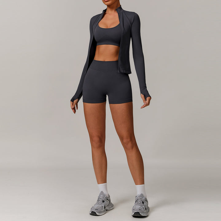 Aurafit Seamless Beauty Back Yoga Clothes Running Quick-drying Tight