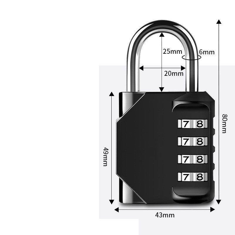 Aurafit Gym 4 Large Mechanical Combination Lock Toolbox Anti-theft
