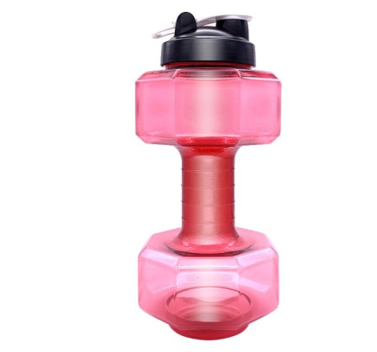 Aurafit Creative Dumbbell Fitness Water Bottle Filled Cup