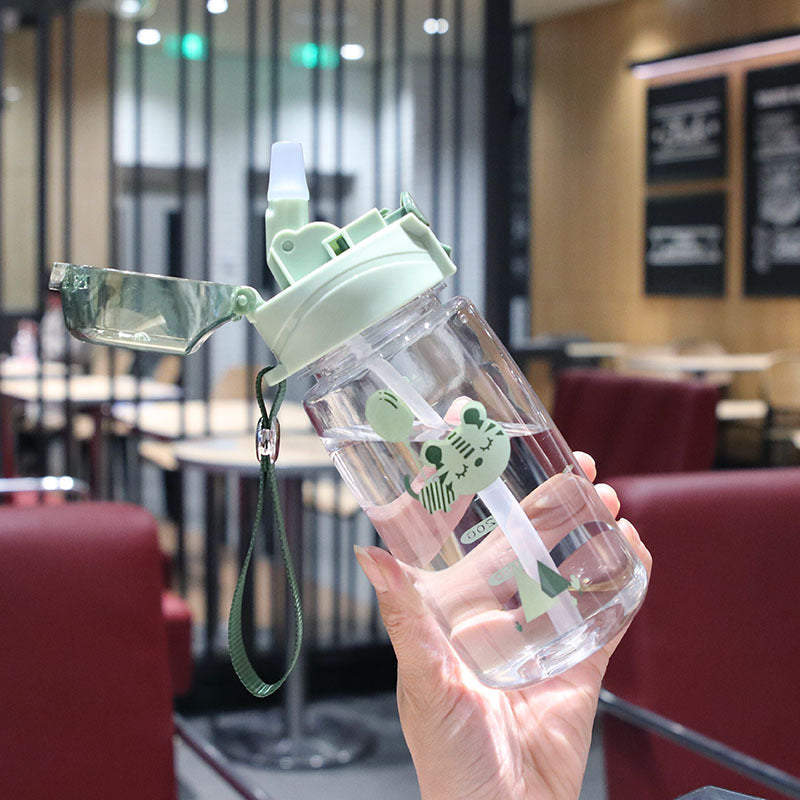 AurafitPlastic Cup Drop-resistant Student Outdoor Fitness Water Bottle