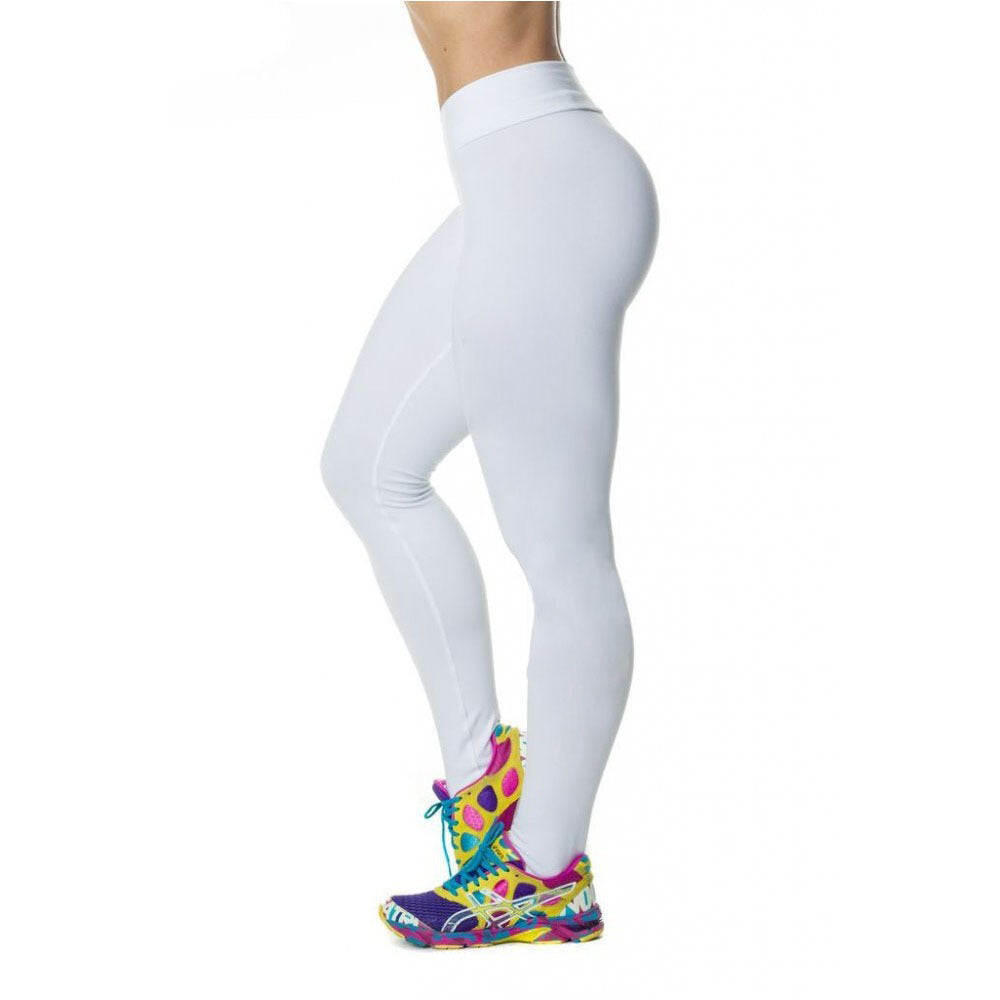 Leggings Aurafit Hardcore Ladies en color blanco, con diseño llamativo, ideales para entrenamiento y confort.