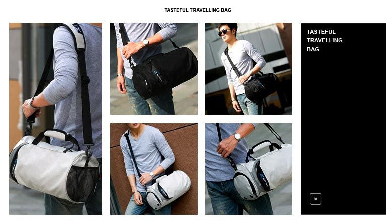 Aurafit Gym Bag With Shoe Compartment