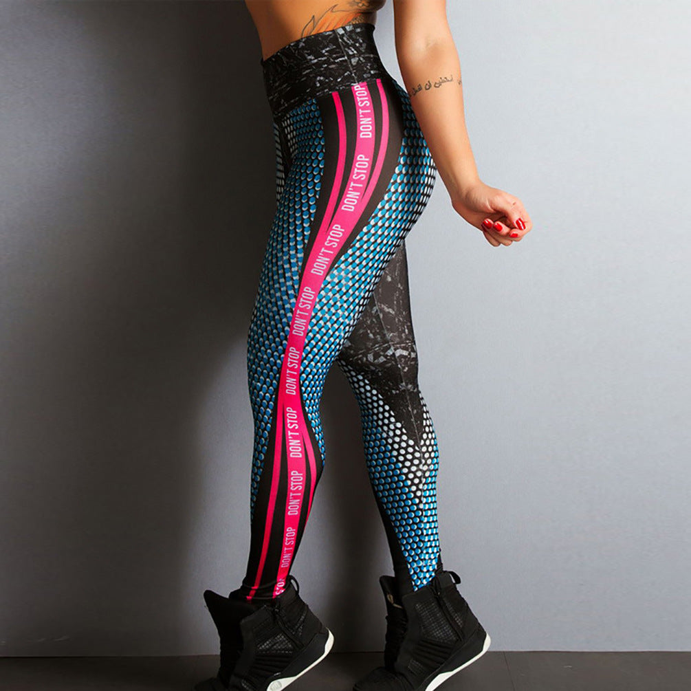 Aurafit Schultz Leggings en estilo moderno con diseño de malla y colores llamativos para mujeres activas.