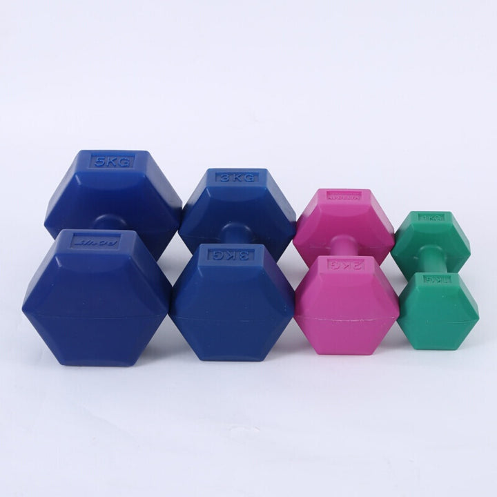 Aurafit Ladies Gym Aerobics Filling Sand Hexagon Dumbbell