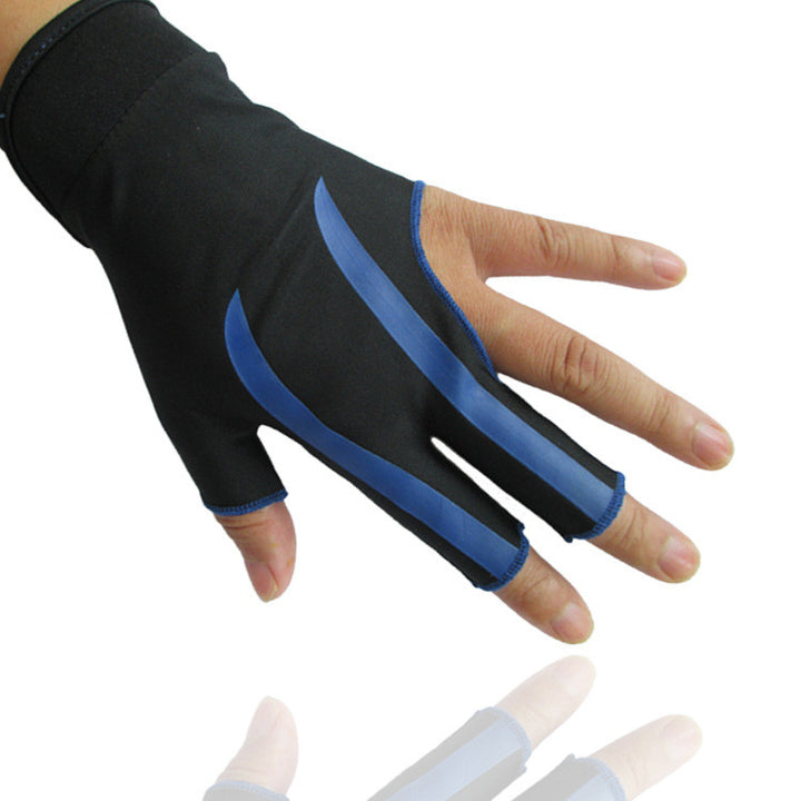 Aurafit1pc Billiards Three Finger Gloves Lycra Anti Skid Snooker