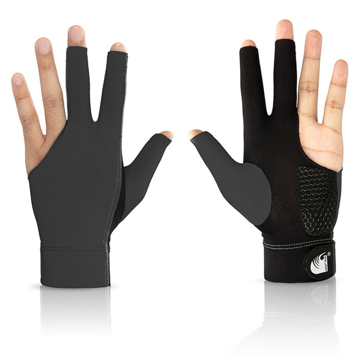 Aurafit1pc Billiards Three Finger Gloves Lycra Anti Skid Snooker