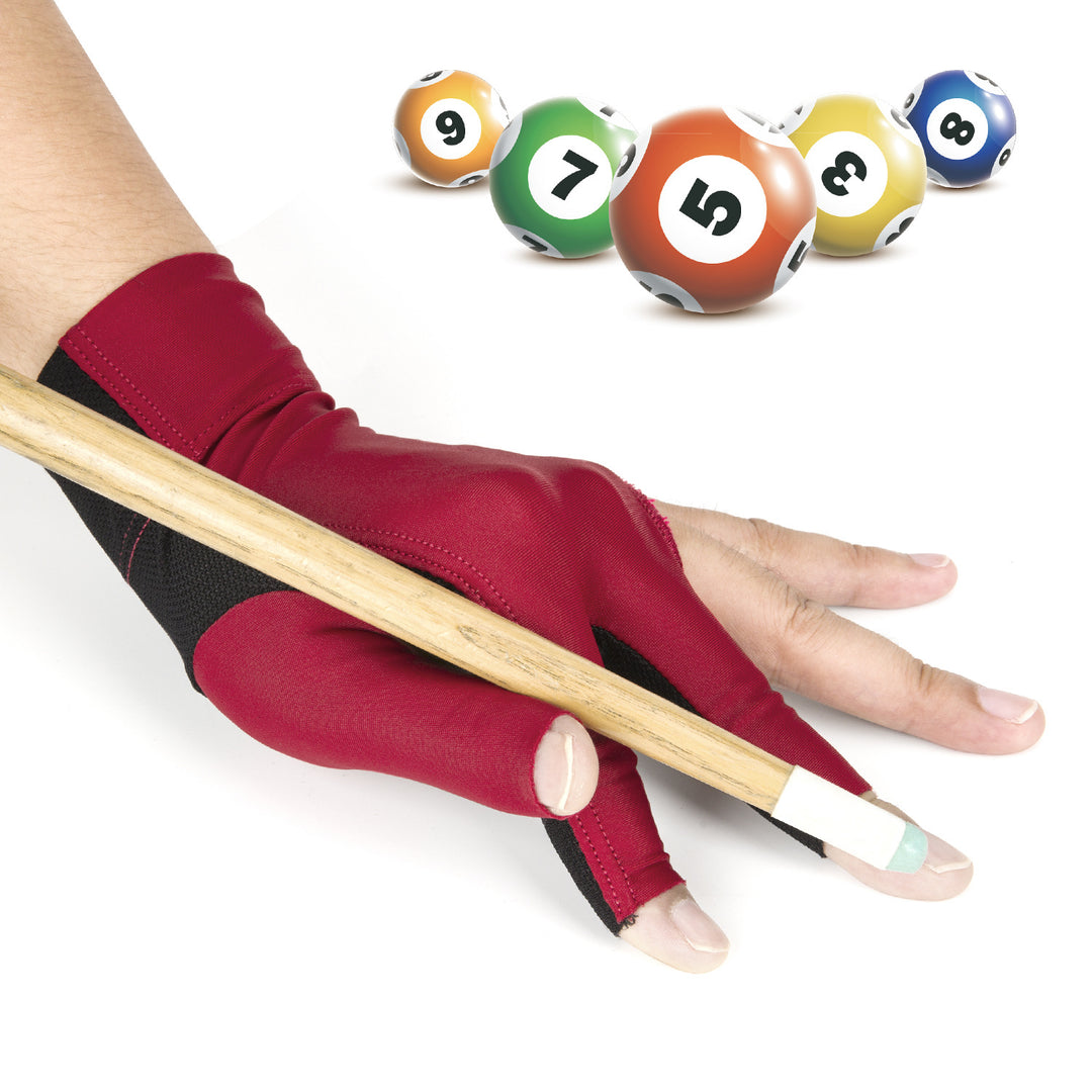 Aurafit1pc Billiards Three Finger Gloves Lycra Anti Skid Snooker