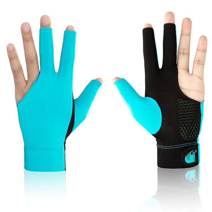 Aurafit1pc Billiards Three Finger Gloves Lycra Anti Skid Snooker
