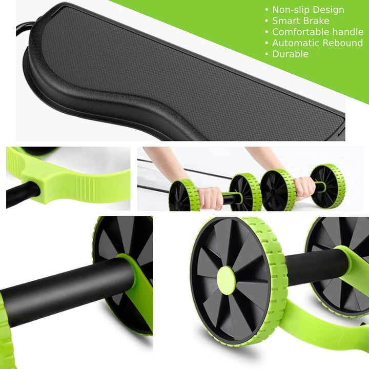 Aurafit Gym Wheel Family Abs Wheel Gym Wheel Roller Quiet Rally Row