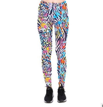 Aurafit ladies leggings front view showing slim fit and high waist design