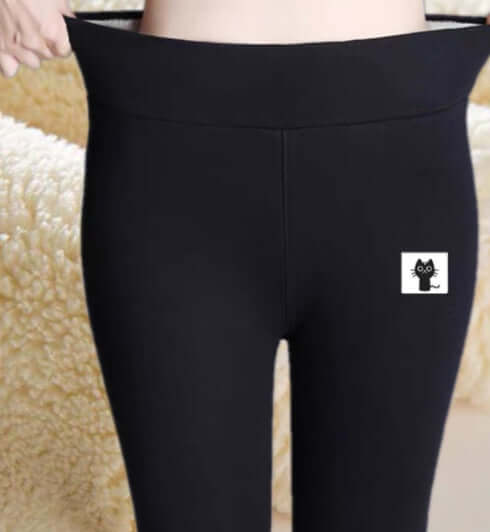  Aurafit Women’s Cashmere Leggings en tonos oscuros con forro suave, perfectas para comodidad y estilo.