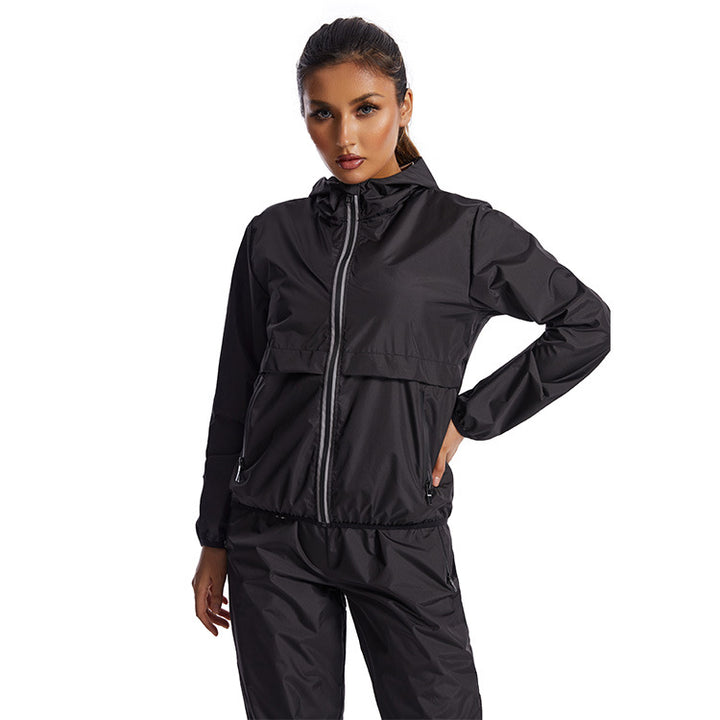 Aurafit ladies leggings styled with hoodie for casual everyday fashion look