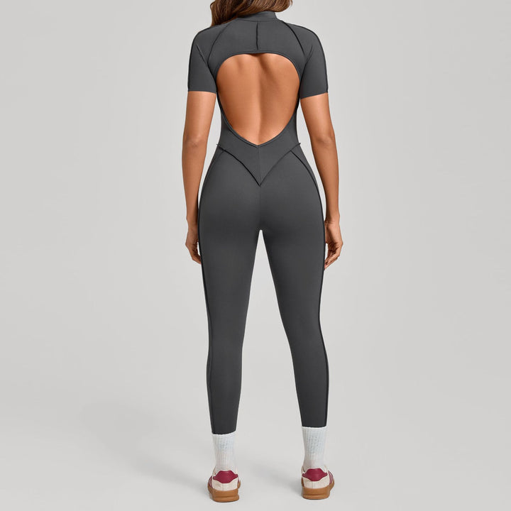 Aurafit Womens Butt Lifting Tummy Tucking Yoga Gym Jumpsuit