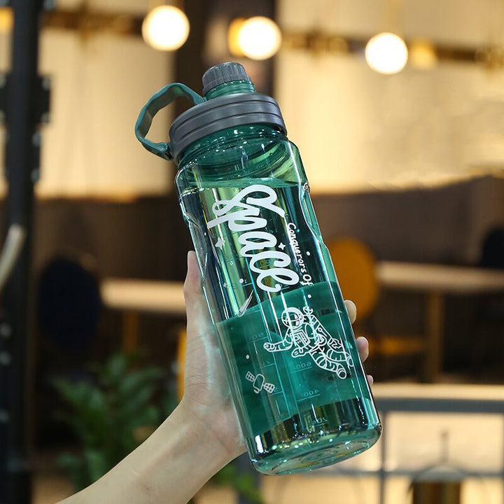 AurafitOutdoor Fitness Large Capacity Plastic Sports Water Bottle
