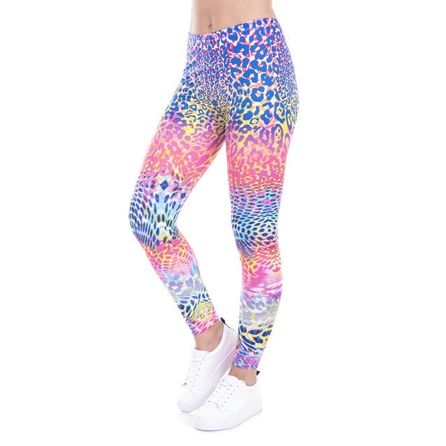 Aurafit ladies leggings front view showing slim fit and high waist design