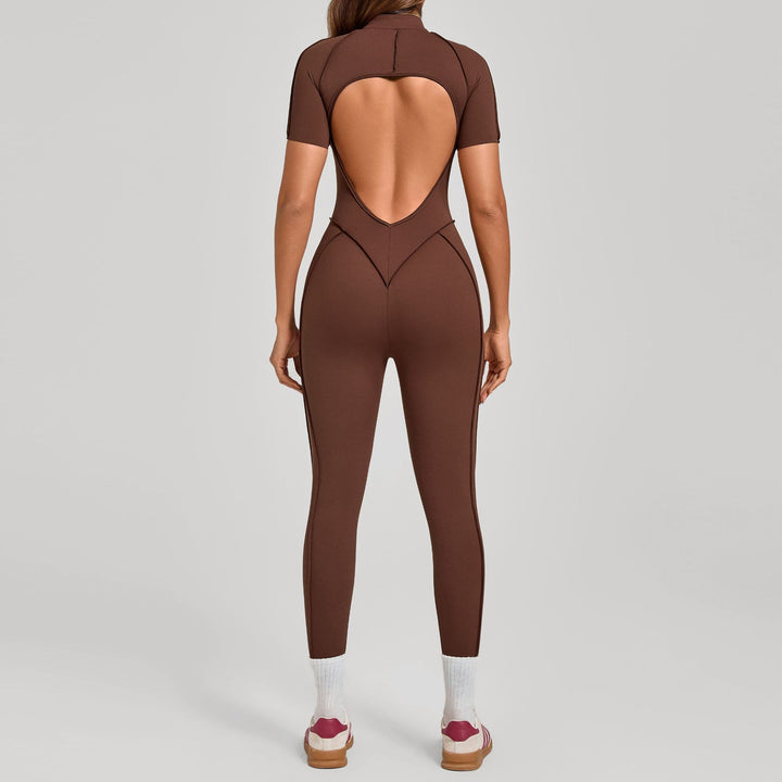 Aurafit Womens Butt Lifting Tummy Tucking Yoga Gym Jumpsuit