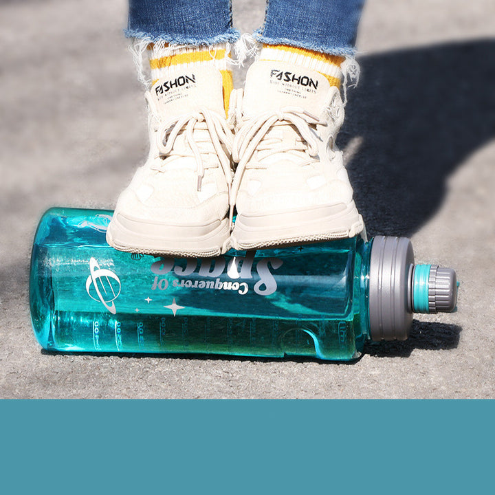 AurafitOutdoor Fitness Large Capacity Plastic Sports Water Bottle