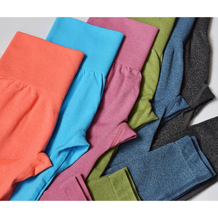 Aurafit Elastic tight yoga pants high waist hip fitness pants