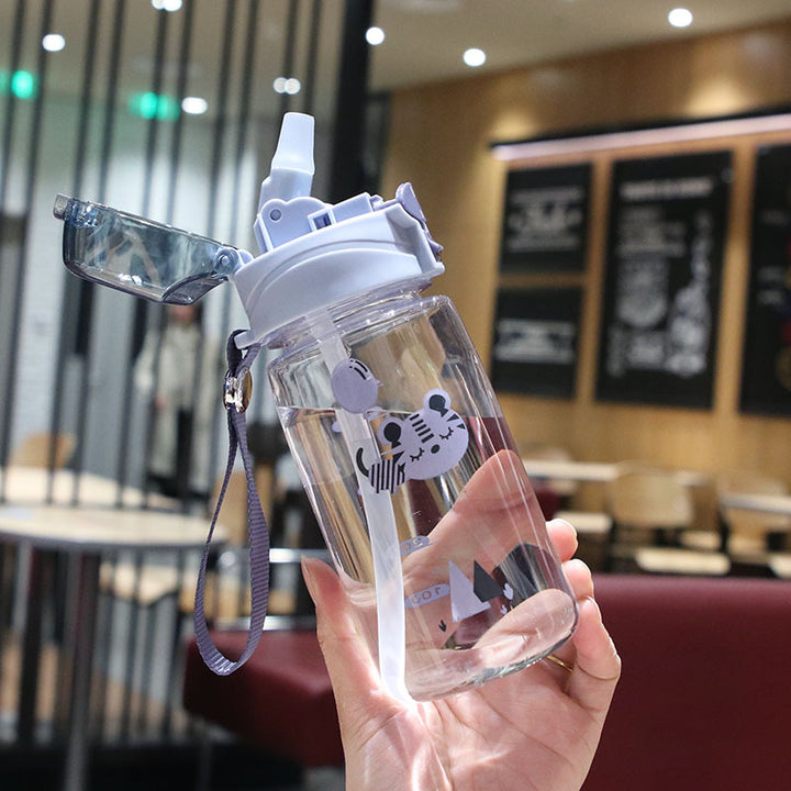 AurafitPlastic Cup Drop-resistant Student Outdoor Fitness Water Bottle