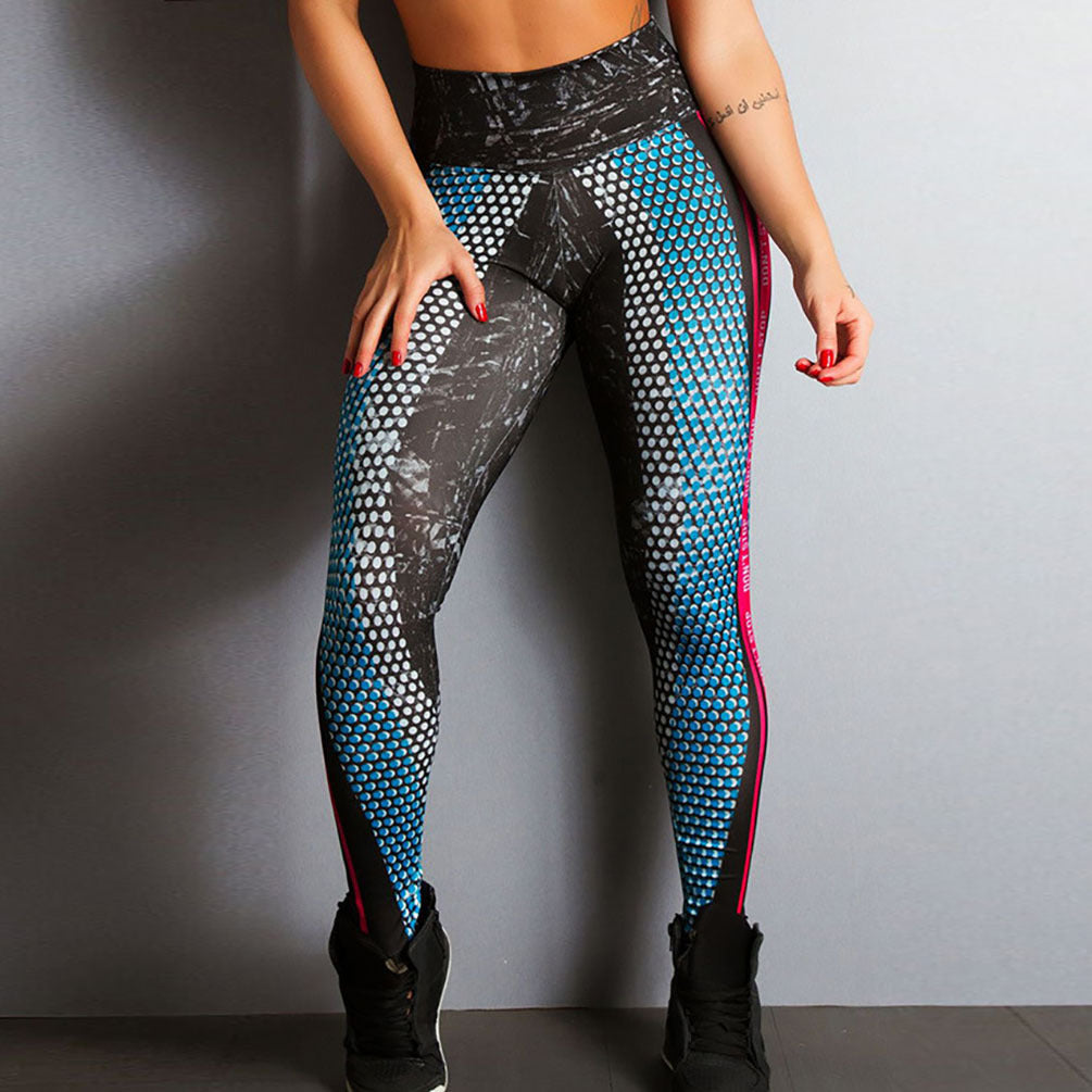 Aurafit Schultz Leggings en estilo moderno con diseño de malla y colores llamativos para mujeres activas.