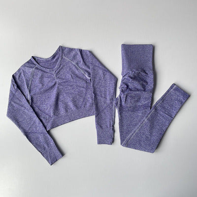 Aurafit Tight Quick-drying Fitness Seamless Yoga Clothes Suit
