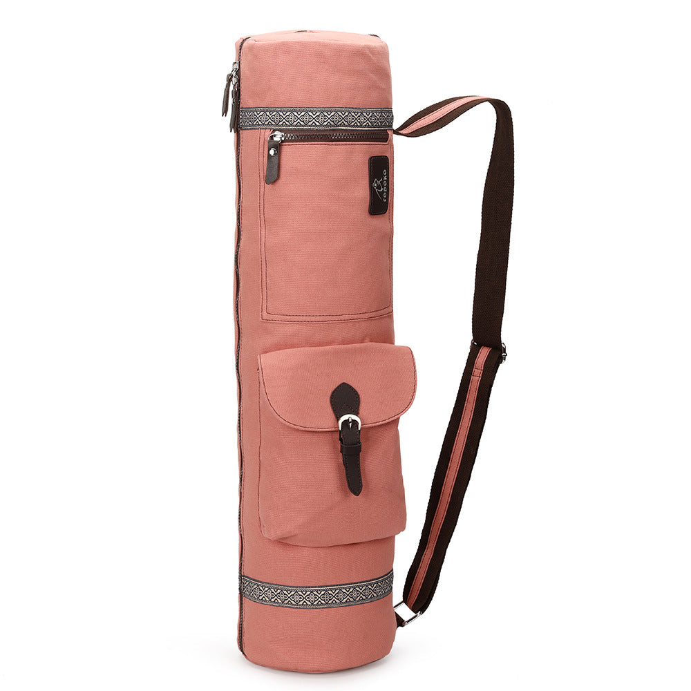 Aurafit One-shoulder Large Capacity Printed Canvas Gym Bag
