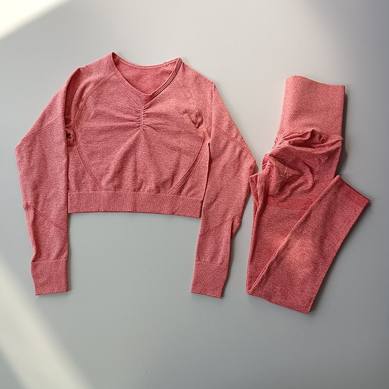 Aurafit Tight Quick-drying Fitness Seamless Yoga Clothes Suit