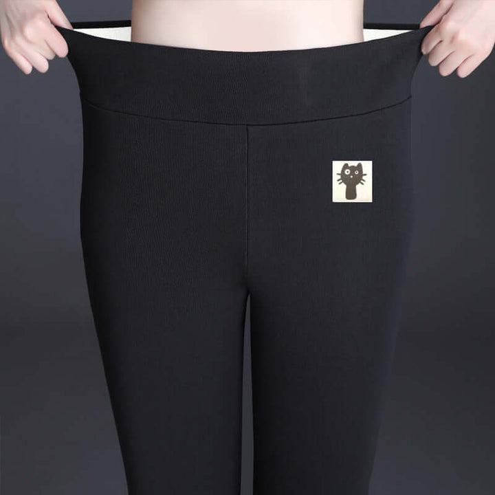  Aurafit Women’s Cashmere Leggings en tonos oscuros con forro suave, perfectas para comodidad y estilo.