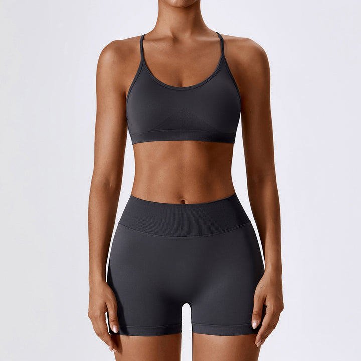 Aurafit Seamless Beauty Back Yoga Clothes Running Quick-drying Tight