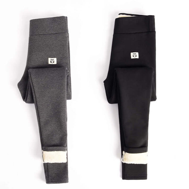  Aurafit Women’s Cashmere Leggings en tonos oscuros con forro suave, perfectas para comodidad y estilo.