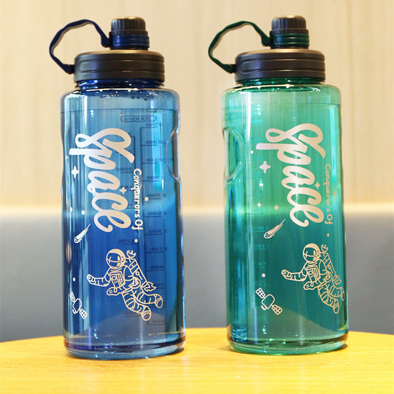 AurafitOutdoor Fitness Large Capacity Plastic Sports Water Bottle