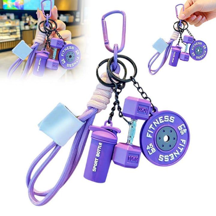 Aurafit  4-Pack Mini Gym Keychain Set
