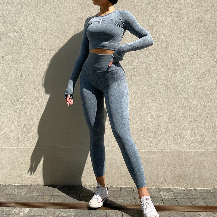 Aurafit Tight Quick-drying Fitness Seamless Yoga Clothes Suit