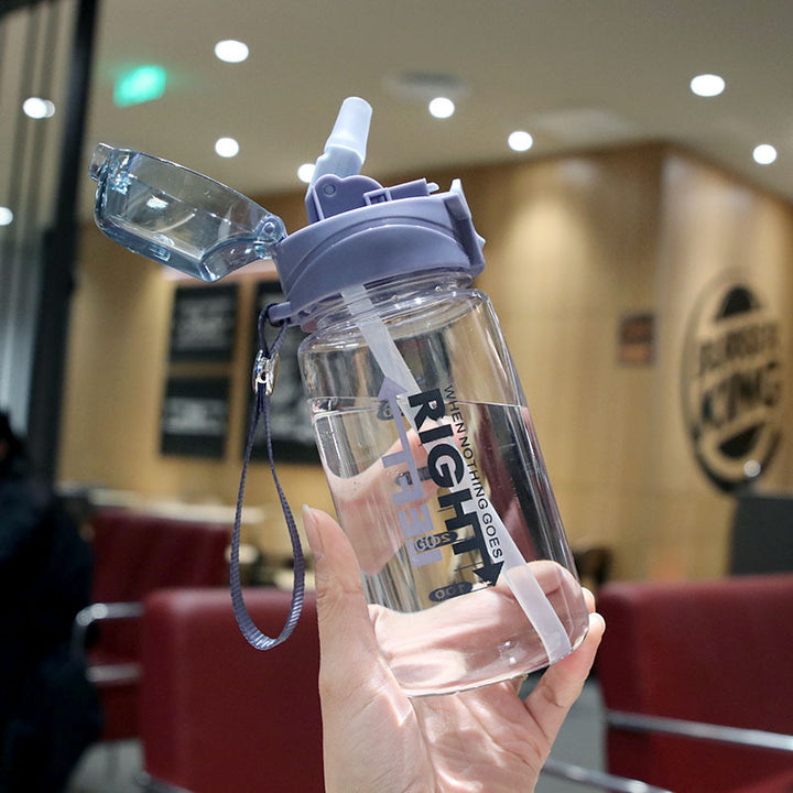 AurafitPlastic Cup Drop-resistant Student Outdoor Fitness Water Bottle