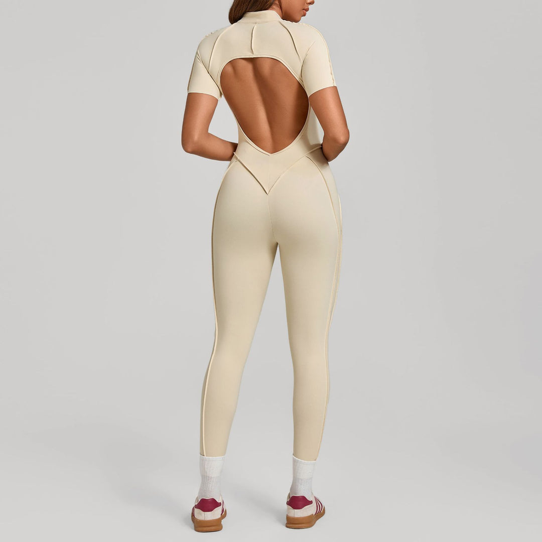 Aurafit Womens Butt Lifting Tummy Tucking Yoga Gym Jumpsuit