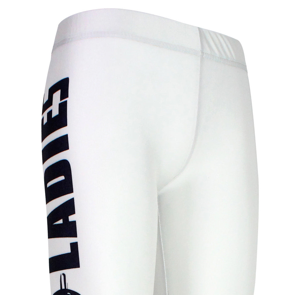 Leggings Aurafit Hardcore Ladies en color blanco, con diseño llamativo, ideales para entrenamiento y confort.