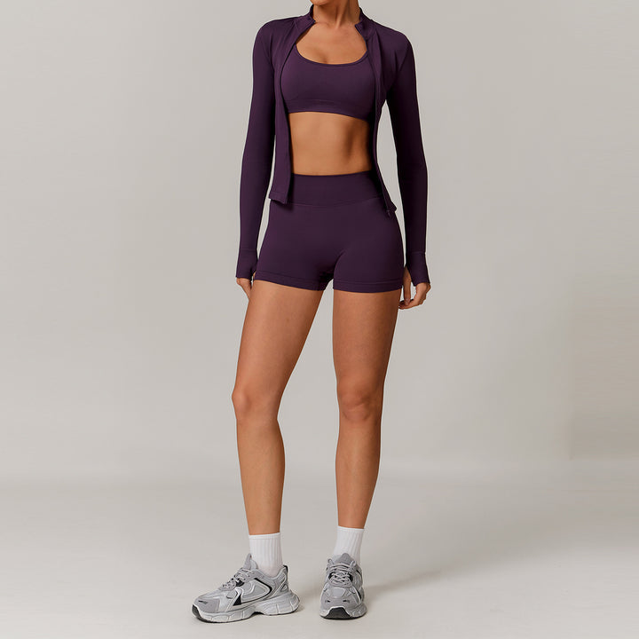 Aurafit Seamless Beauty Back Yoga Clothes Running Quick-drying Tight