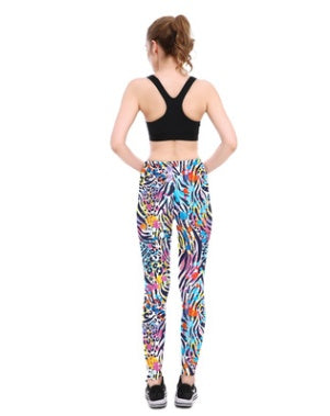 Aurafit ladies leggings front view showing slim fit and high waist design