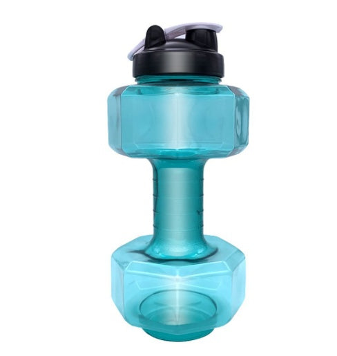 Aurafit Creative Dumbbell Fitness Water Bottle Filled Cup