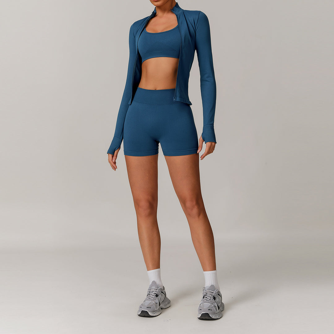 Aurafit Seamless Beauty Back Yoga Clothes Running Quick-drying Tight