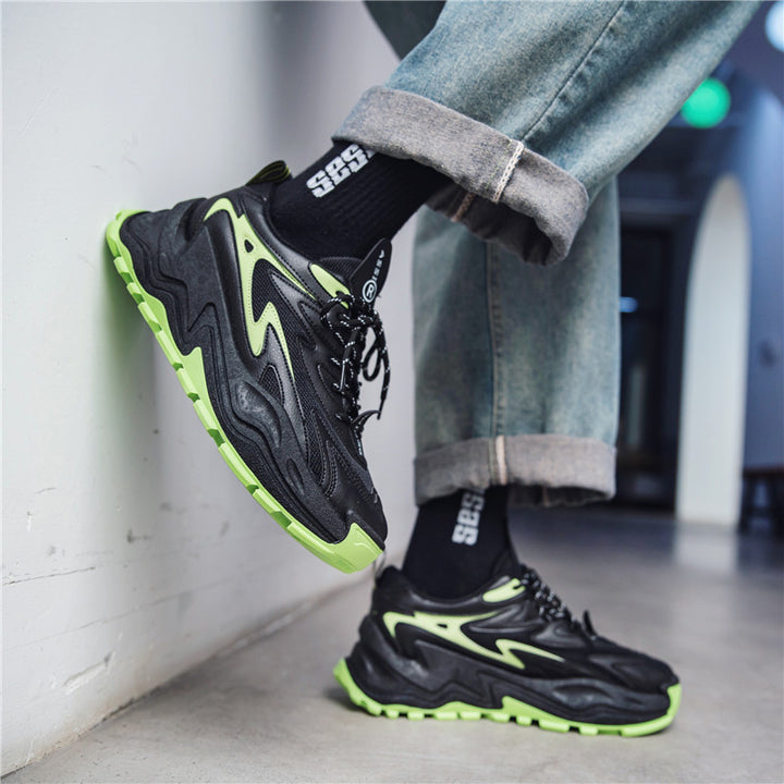 AurafitThick-soled Daddy Shoes Sports Low-top Outdoor Solid Colo