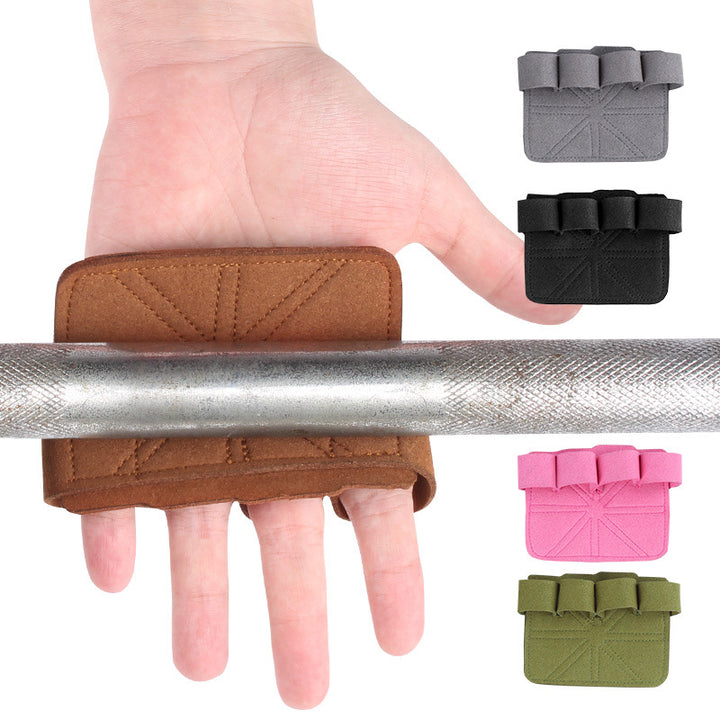 Aurafit Palm Guard Faux Leather Sports Weightlifting Gym Gloves