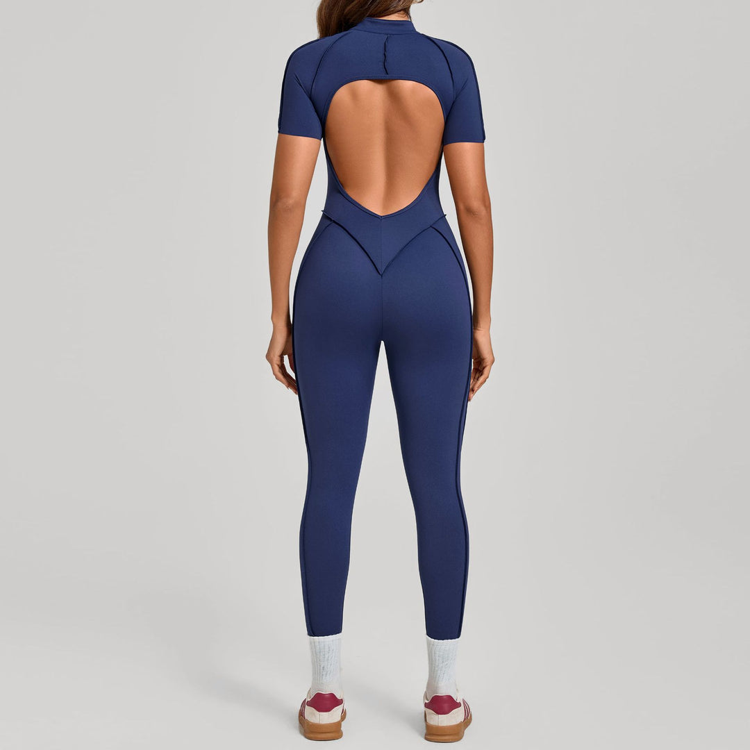 Aurafit Womens Butt Lifting Tummy Tucking Yoga Gym Jumpsuit
