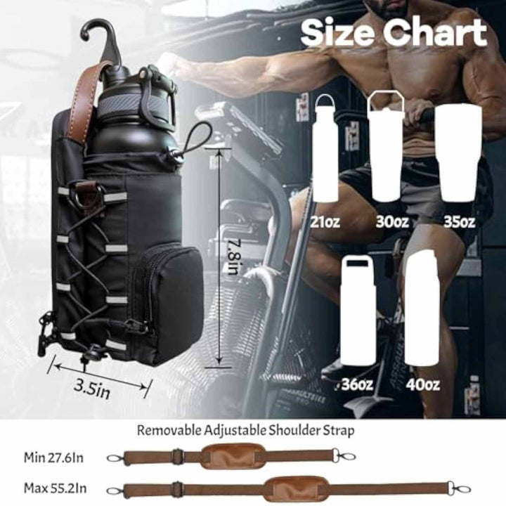 Aurafit Waterproof Gym Water Bottle Rack Fitness Portable Weekend 