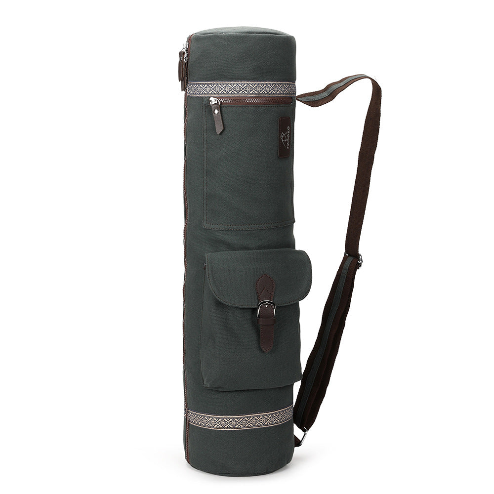 Aurafit One-shoulder Large Capacity Printed Canvas Gym Bag
