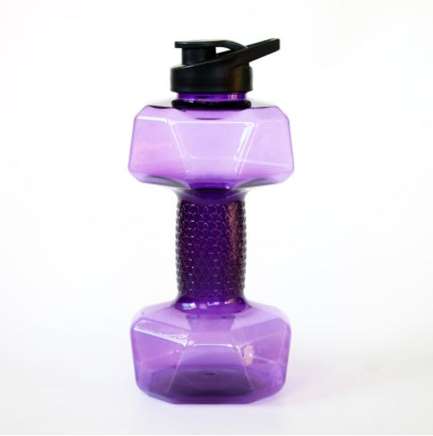 Aurafit Creative Dumbbell Fitness Water Bottle Filled Cup