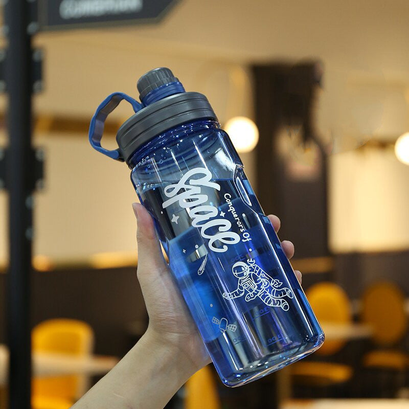 AurafitOutdoor Fitness Large Capacity Plastic Sports Water Bottle