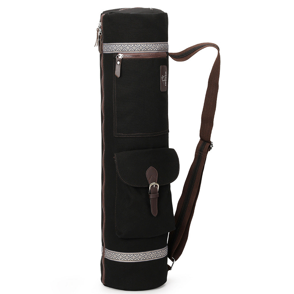 Aurafit One-shoulder Large Capacity Printed Canvas Gym Bag